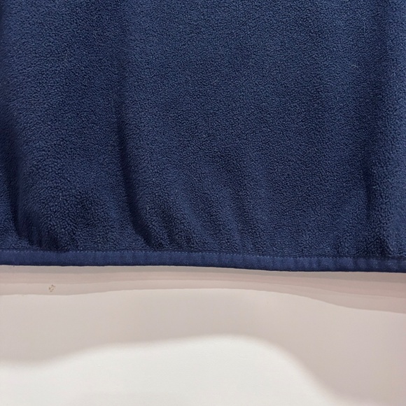 Lands' End men's blue and red 1/4 snap closure polar fleece pullover size M - Picture 10 of 16